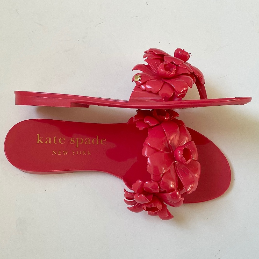 KATE SPADE Jaylee Floral Women's Jelly Sandals Size 7 NEW - Picture 5 of 9